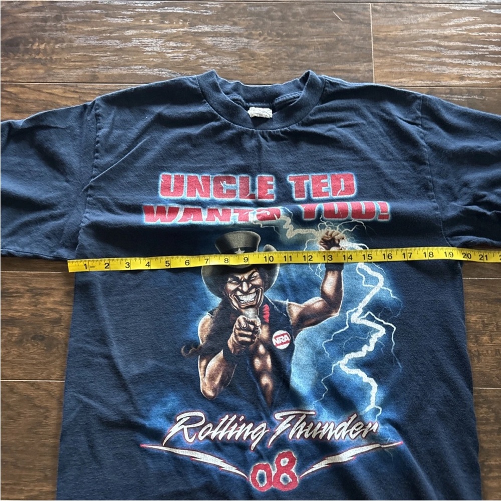 2008 Ted Nugent ‘Rolling Thunder’ Tour T-Shirt - Picture 5 of 7